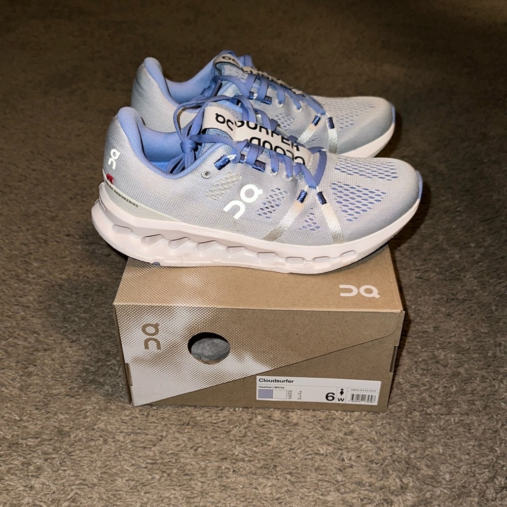 W's Cloudsurfer Heather/White - 6